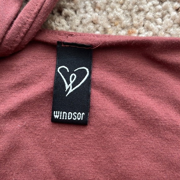 Windsor Maroon Crop Top - Picture 4 of 5